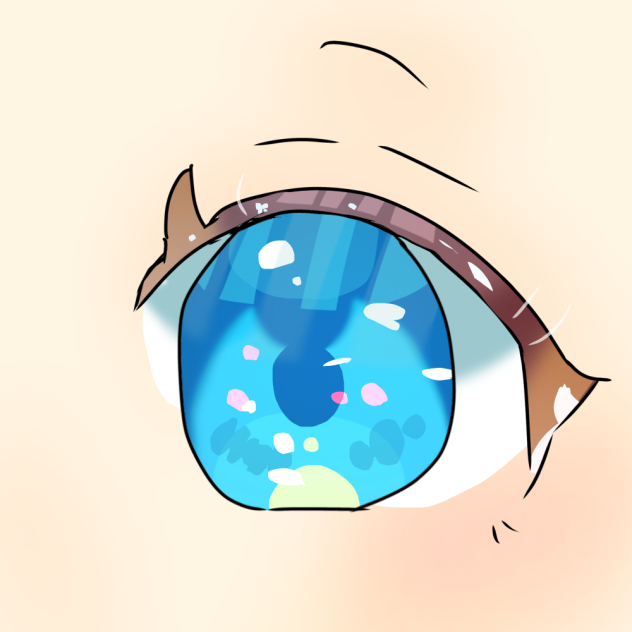 落書き青目