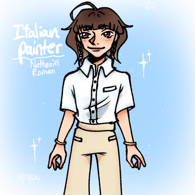 🦋🖌️ㅣNew OC (I think)ㅣNathaniel Romanㅣ🖌️🦋
