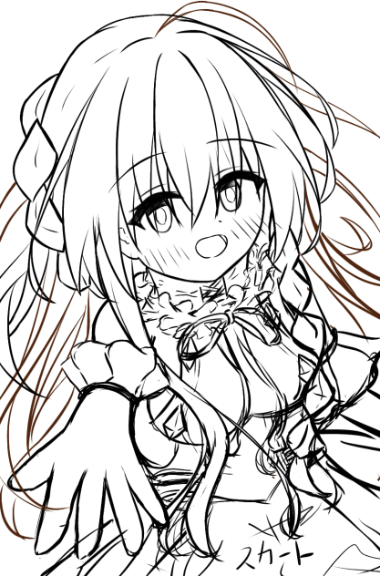 グチャグチャ線画