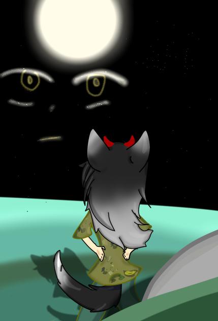 demon wolf-cat hybrid warrior