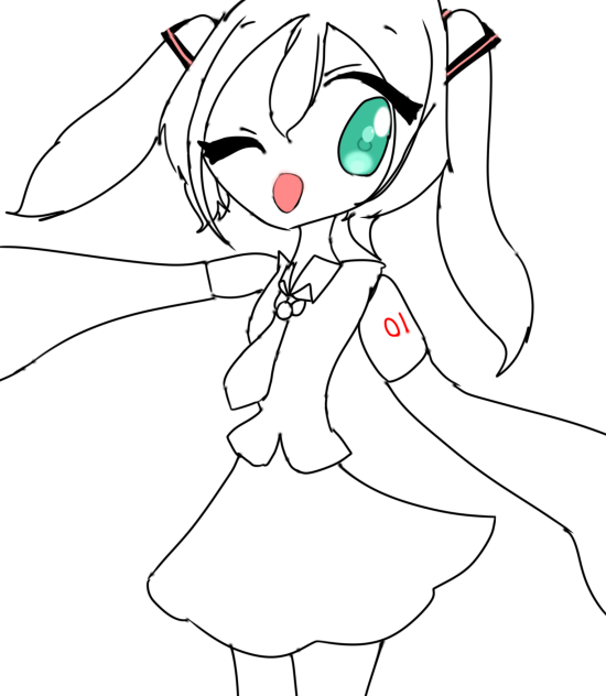 初音ミク描いてみた！！