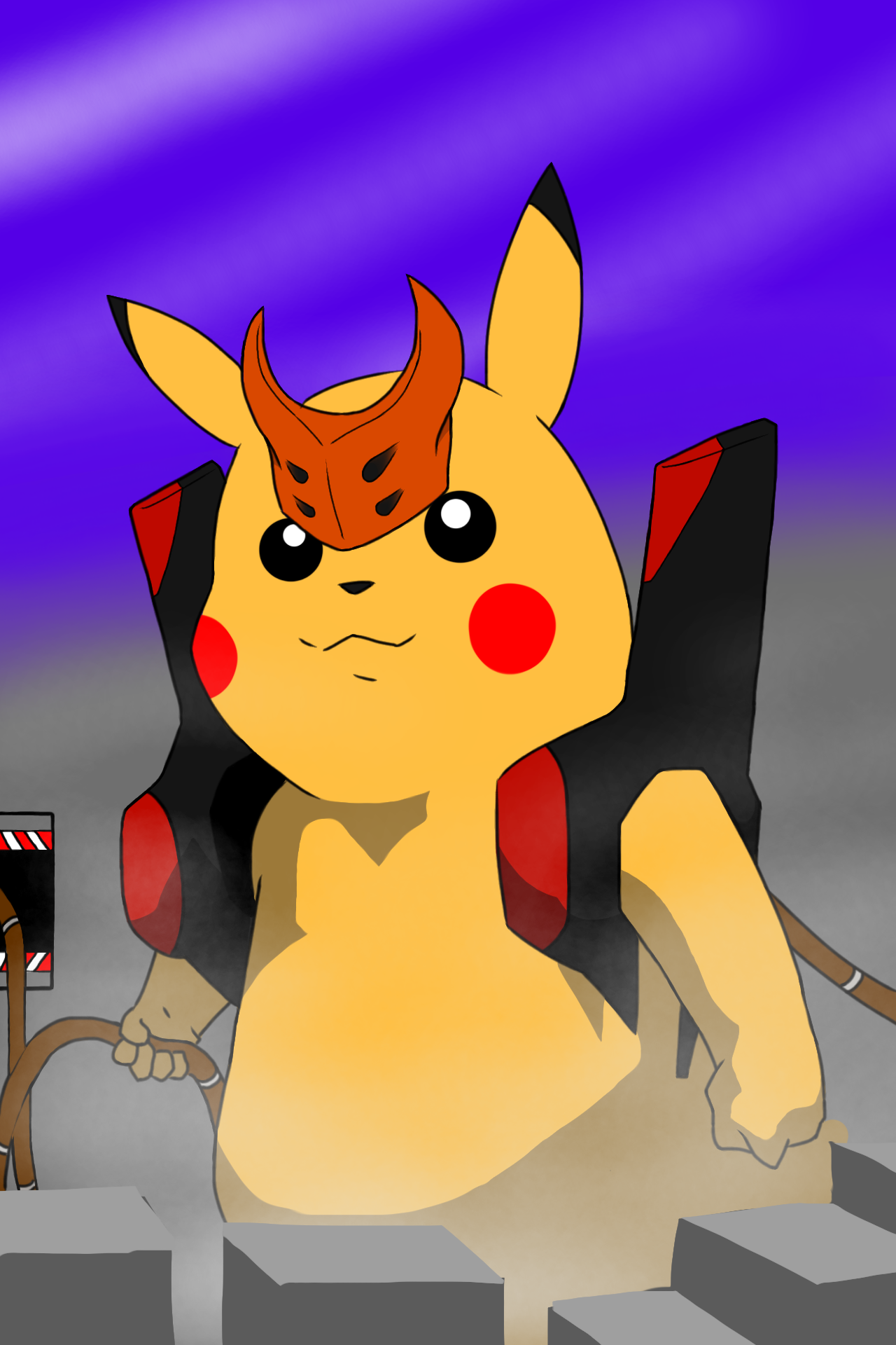 エヴァ2号機 獣化第2形態wを描いてみた Ibispaint