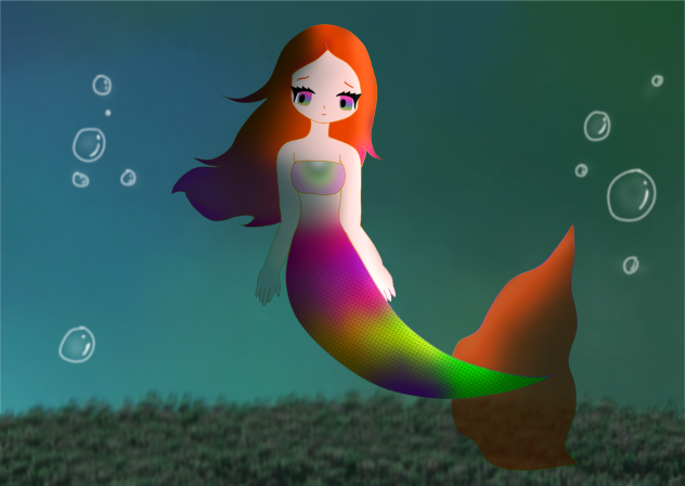 I hate the shading it is hiding her hair