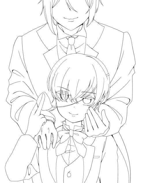 〈線画〉　黒執事