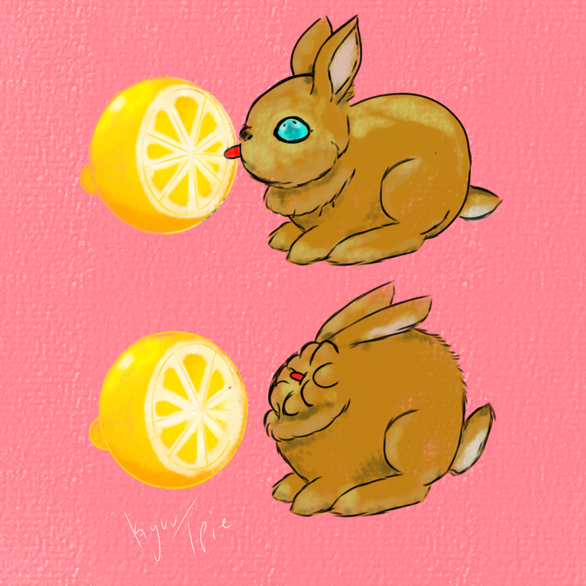 Bunny with a Lemon - ibisPaint