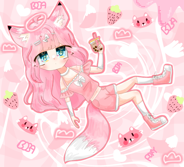 pink fox 💕🦊