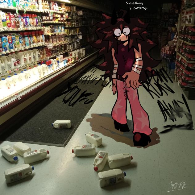 Immortal kid gets scared.