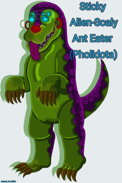 Sticky the Alien-pangolin