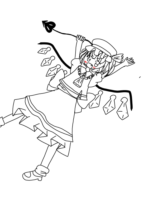 フランドール線画