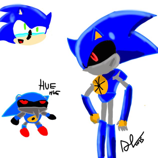 metal Sonic meets Hue Hue metal sonic