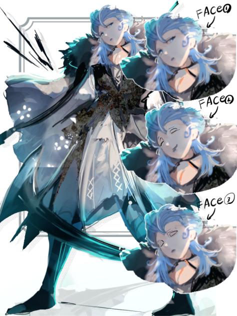 キャラデザ　大鎌使い