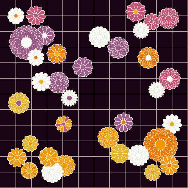 菊柄（烏羽色）