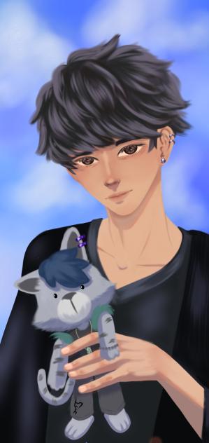 art trade con @panda.hero._