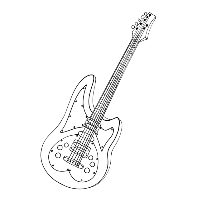 Electric Guitar Sketch