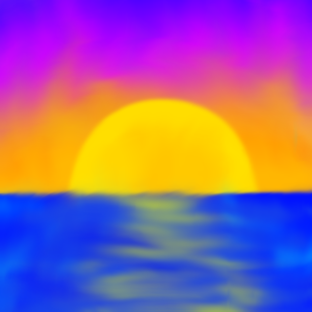 my first attempt at drawing a sunset