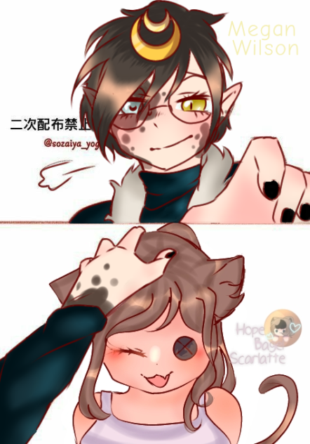 Head Pat Collab With Hope Bagel Scarlett - ibisPaint