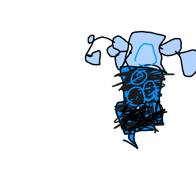 my little cousin did minecraft drawing