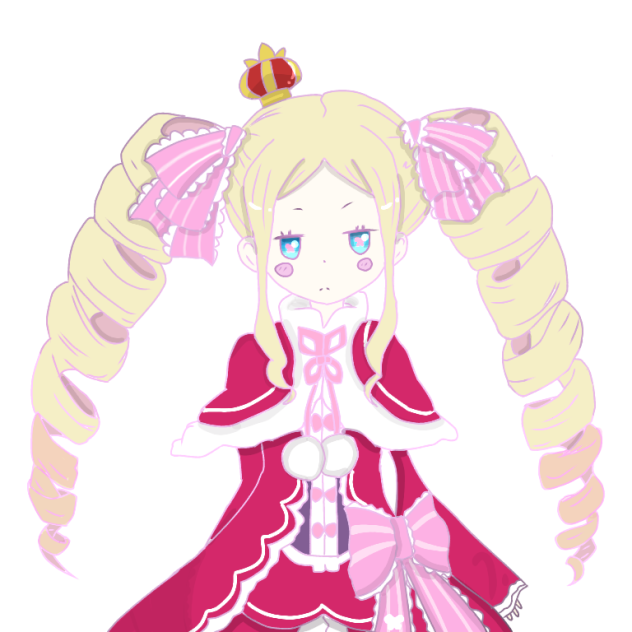 リゼロのベアトリス描いてみました
