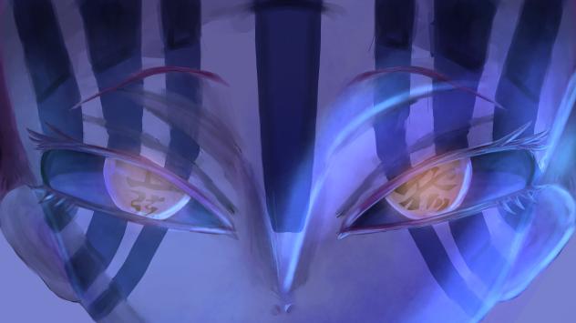 鬼滅知らない人が描いた猗窩座(ゆうあにあげる)