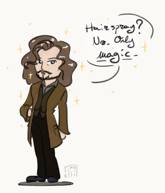 Sirius Black's hair
