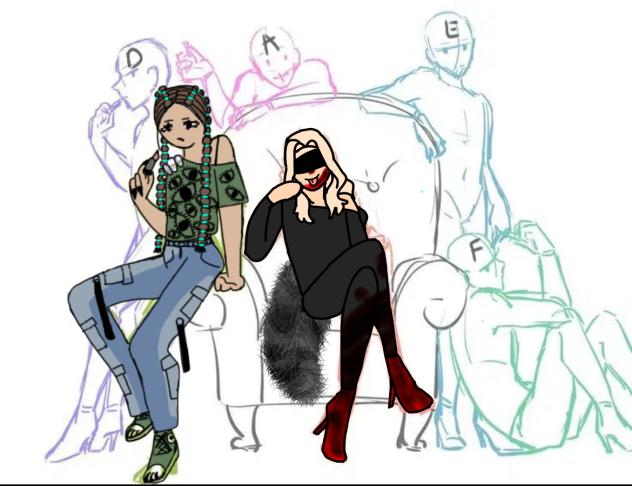 Drawing with my friends