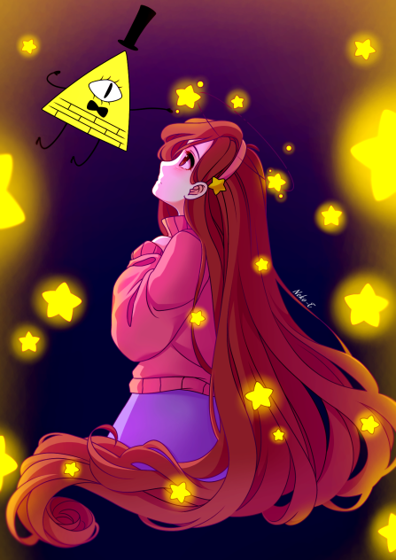 BillxMabel-speedpaint-ibis drawing