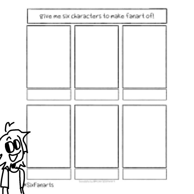 GIVE ME CHARACTERS TO FANART