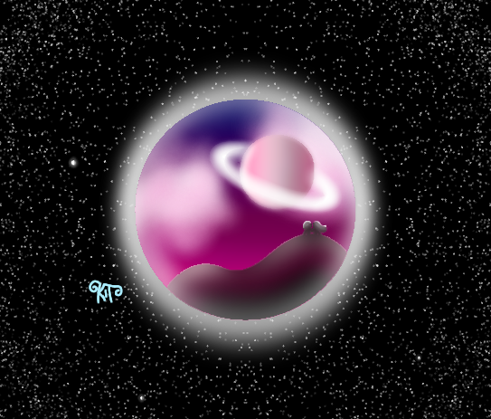 floating in space - ibisPaint