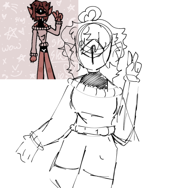 Sketch of a friends oc