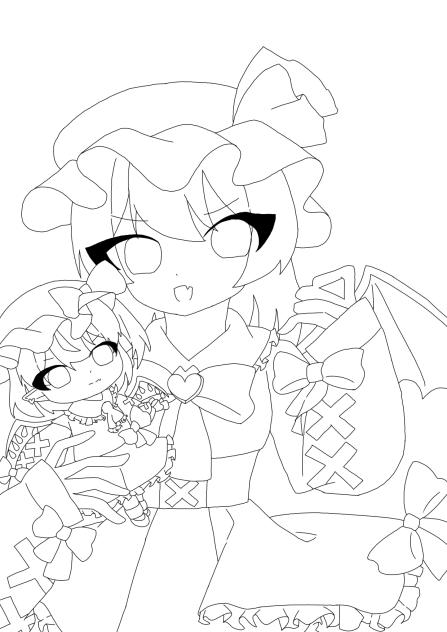 レミリア！　線画