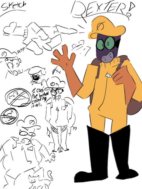 !Dexter the exterminator doodles!