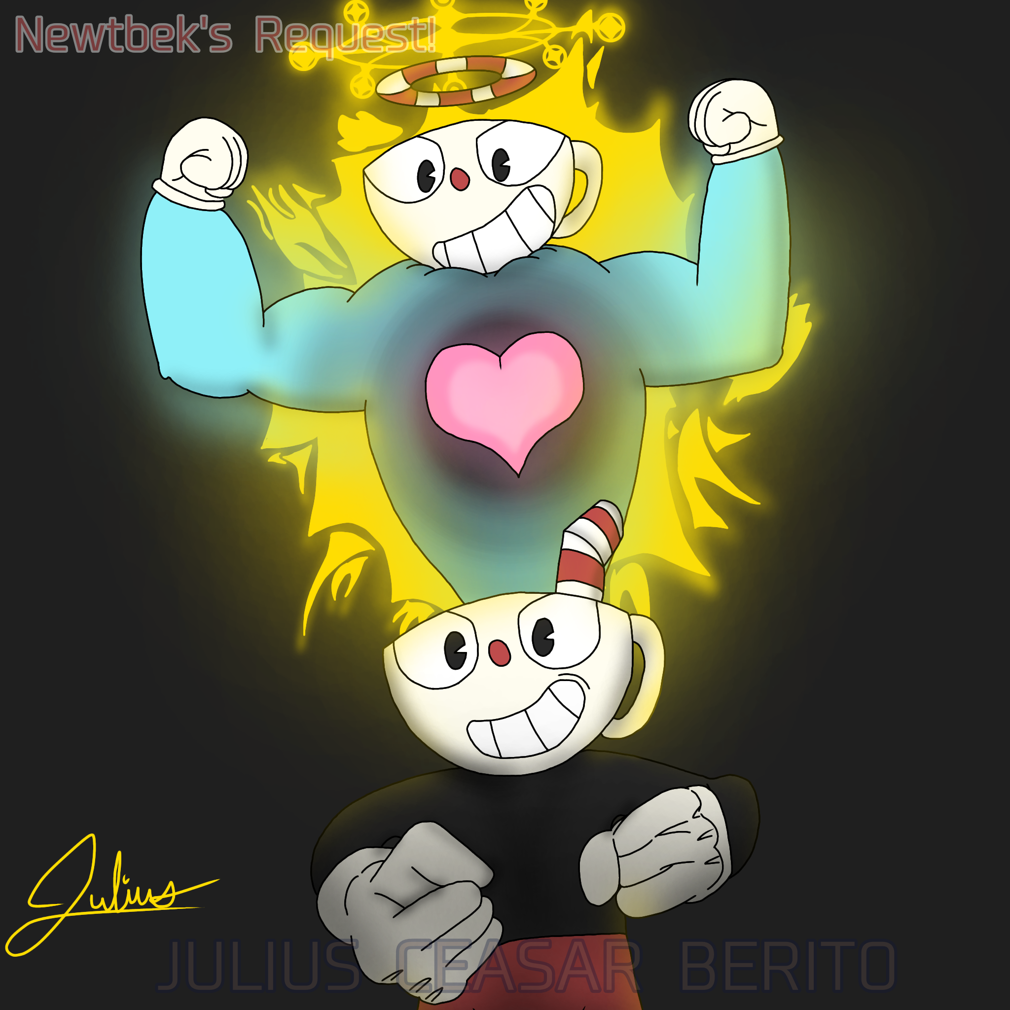cuphead doing super 3 - ibisPaint