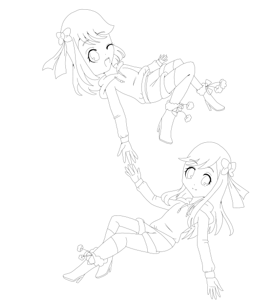 ポップジャンピング！💫(線画)