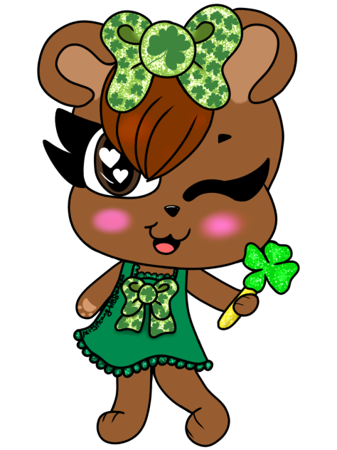 St Patricks Day Brown Bear - Speedpaint