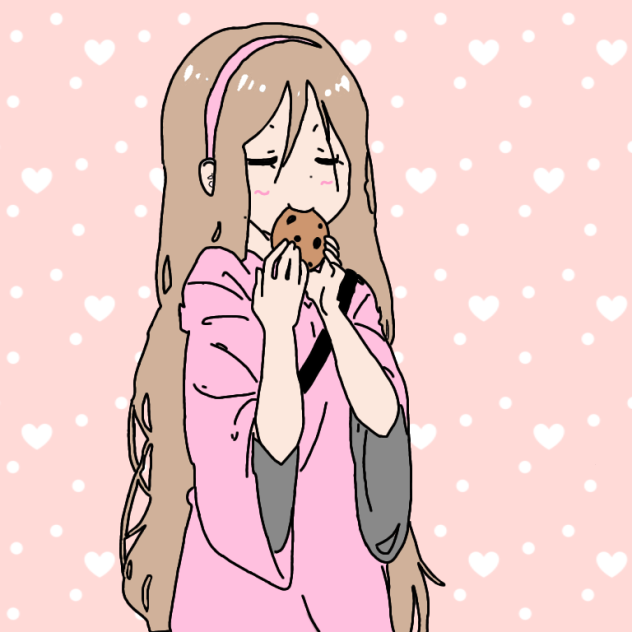 A girl eating a cookie 🍪クッキーを食べる女の子🍪