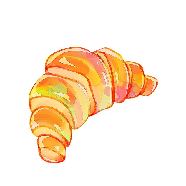 Golden croissant
