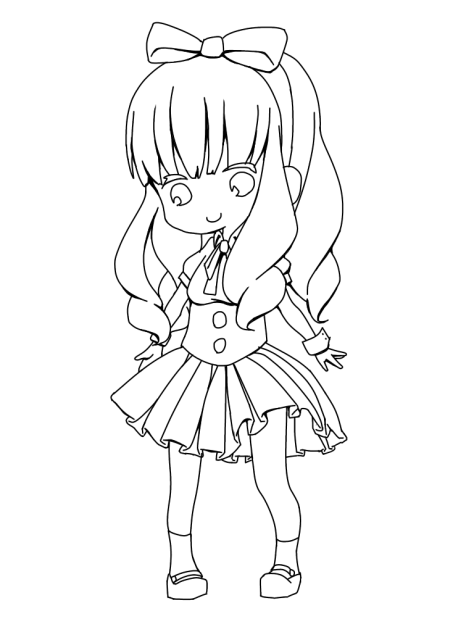 きゃわいい線画