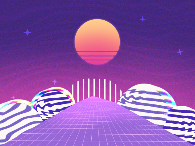 Vaporwave background