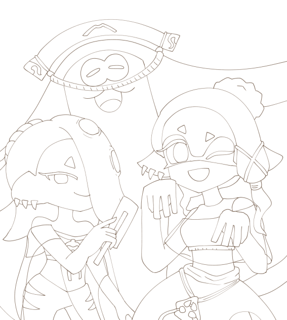 すりみ連合　線画