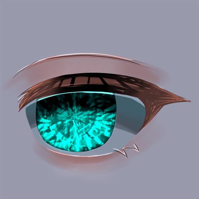 Dark glowing eyes💎
