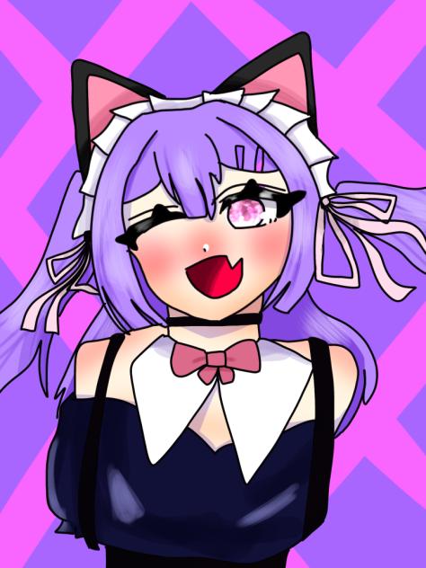 こじょちゃんの線画塗らせてもらったよ！