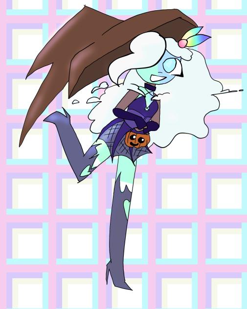 Earth in a witch costume