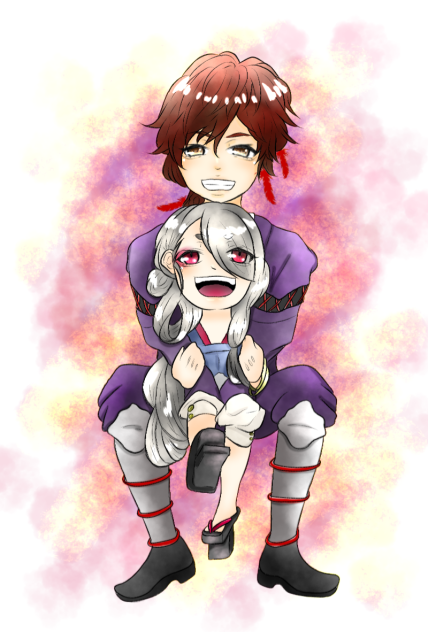 ちゅねと今剣ちゃん