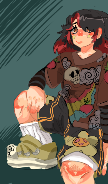 Drew cause I like the outfit