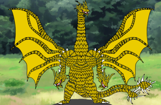 drawing heisei  ghidorah