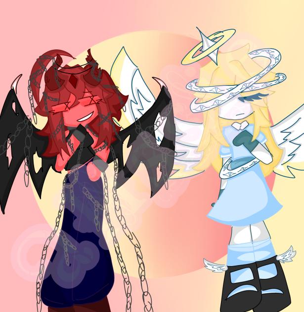 Devil and Angel redraw after 6 months