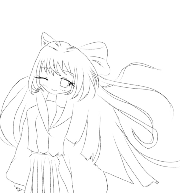 春が来た。(線画)