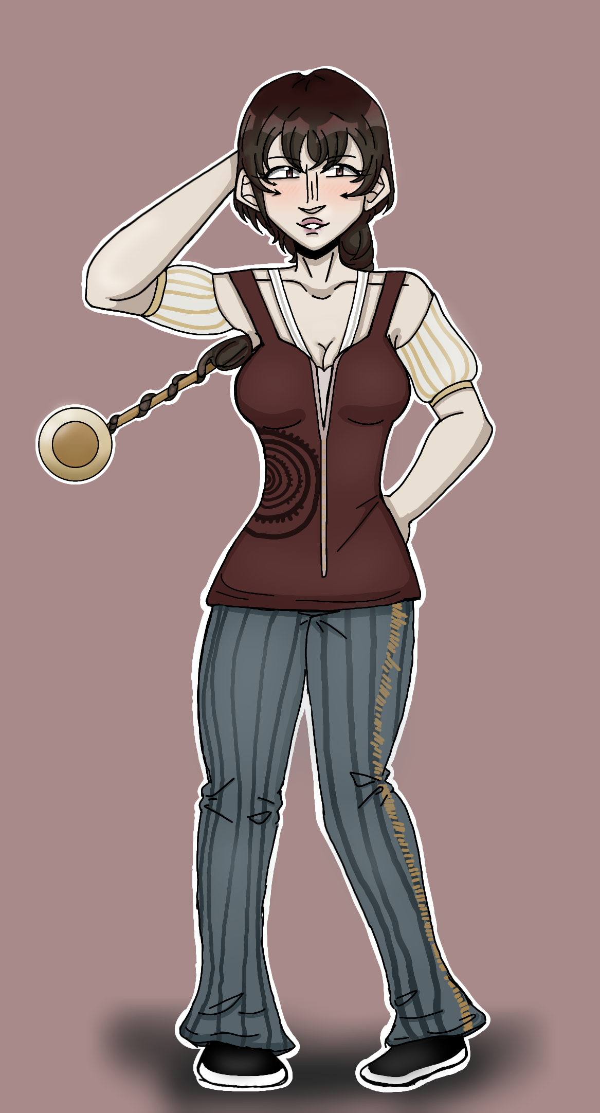 Grandfather Clock Lady (for Mugicha) - ibisPaint