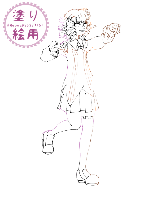 🧵人形⚙️塗り絵