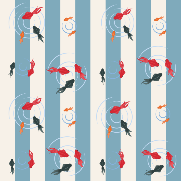 金魚パターン